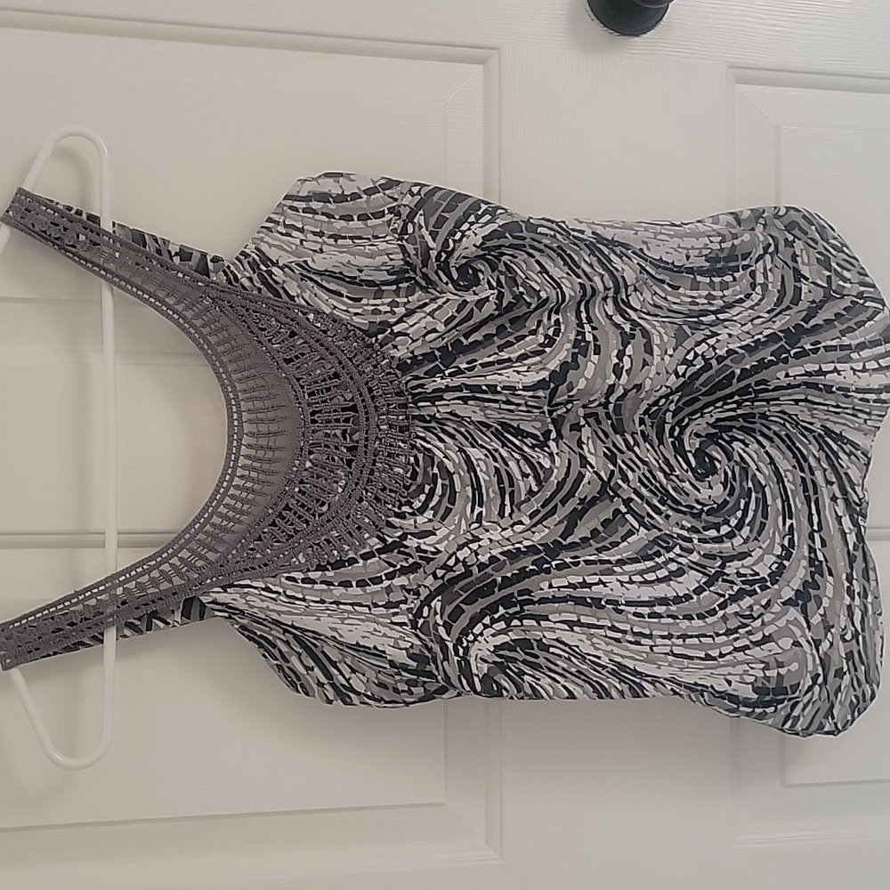 Prana Crochet Neck Tank Top